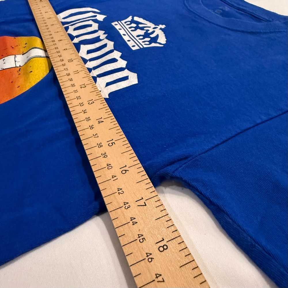 Corona Blue Tee with Sunset Design - Picture 2 of 5